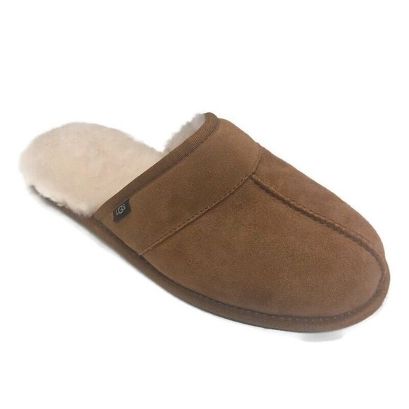 UGG Other - UGG Mens Size 9 Leisure Slide Cozy Suede Slippers Shoes 1018988 Chestnut Brown